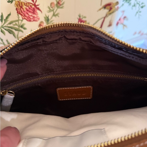 STAUD Pine Hobo Caramel Suede Shoulder Bag - Picture 7 of 7